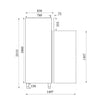 Armoire réfrigérée professionnelle de 1400L en inox 6 x 2/1 GN