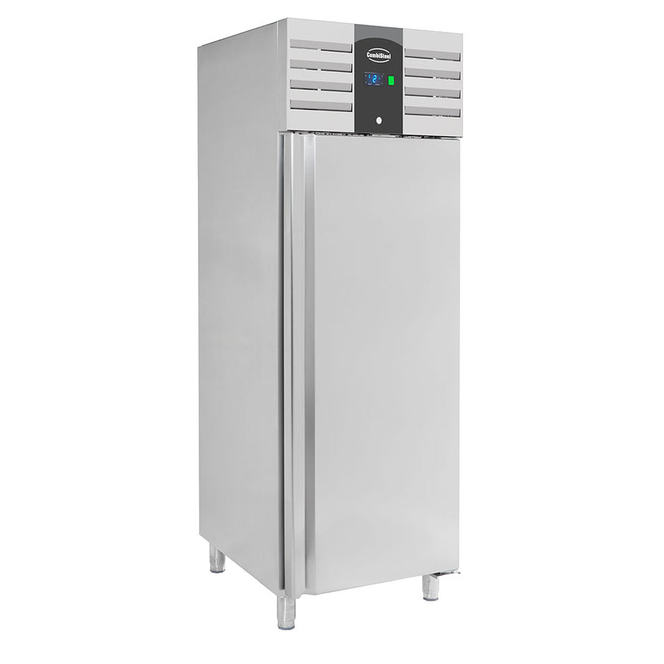 Congélateur professionnel 1 porte 650L en inox 3 x 2/1 GN