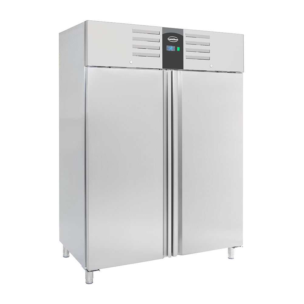 Congélateur professionnel 2 portes 1400L en inox 6 x 2/1 GN