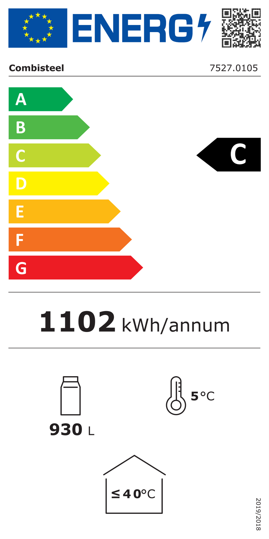 Réfrigérateur professionnel noir 2 portes vitrées de 1000L