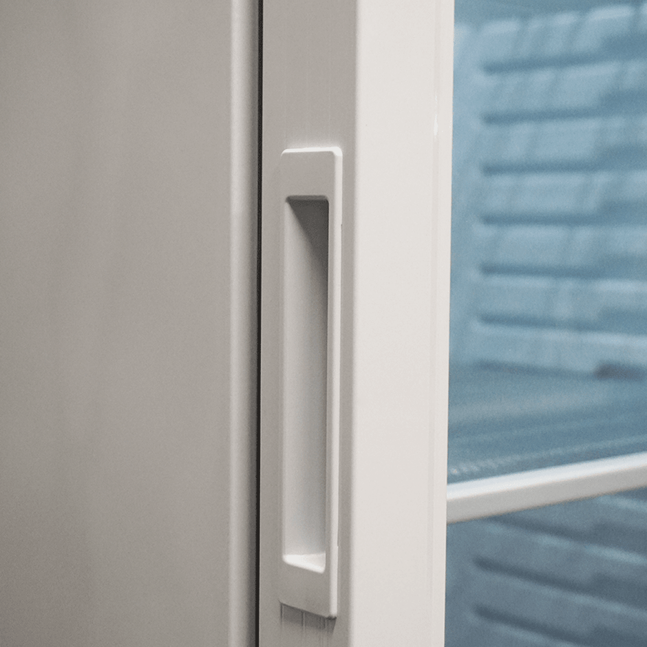 Vitrine de congélation 1 porte de 382L blanc