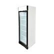 Vitrine verticale 1 porte blanche 382L LED