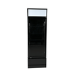 Vitrine verticale réfrigérée 1 porte noire à roulettes de 360L LED