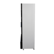 Vitrine verticale 3 portes blanche à roulettes de 1065L LED