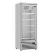 Congélateur professionnel 1 porte vitrée blanc 600L à roulettes