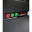 Vitrine verticale murale Premium 2 portes à boissons noire LED 1300