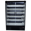 Vitrine verticale murale Premium 2 portes à boissons noire LED 1300