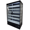 Vitrine verticale murale Premium 2 portes à boissons noire LED 1300