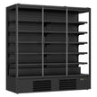 Vitrine verticale murale Premium 3 portes à boissons noire LED 1900