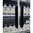 Vitrine verticale murale Premium 3 portes à boissons noire LED 1900