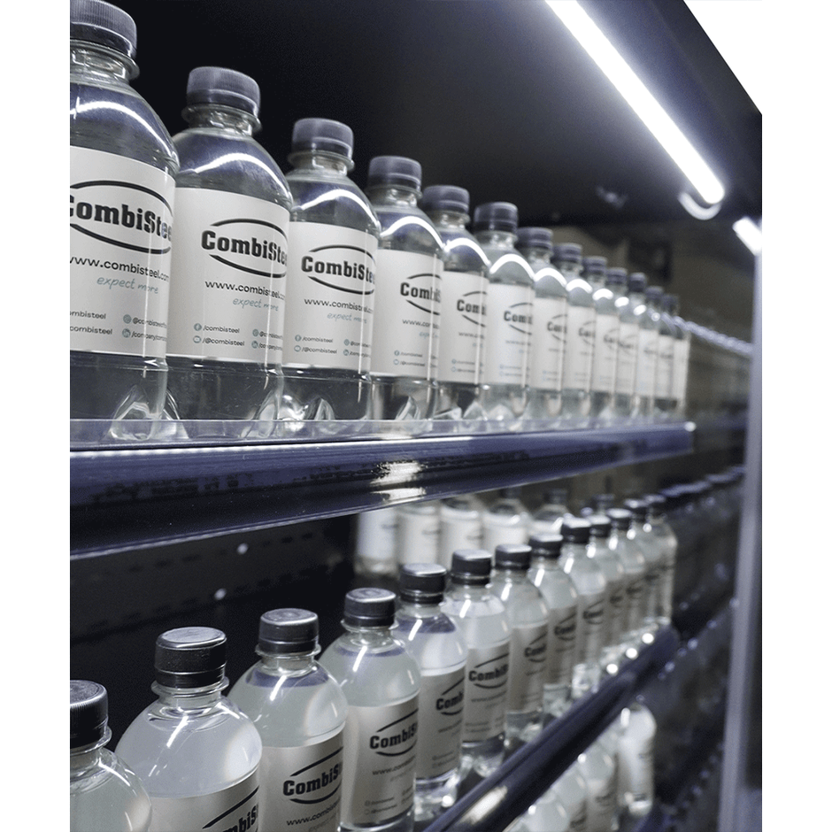 Vitrine verticale murale Premium 3 portes à boissons noire LED 1900