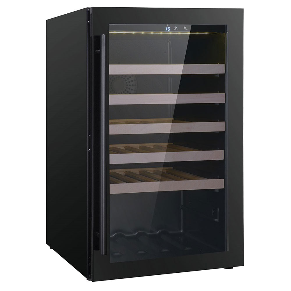 Cave à vin professionnelle noire 118L single zone - 40 bouteilles