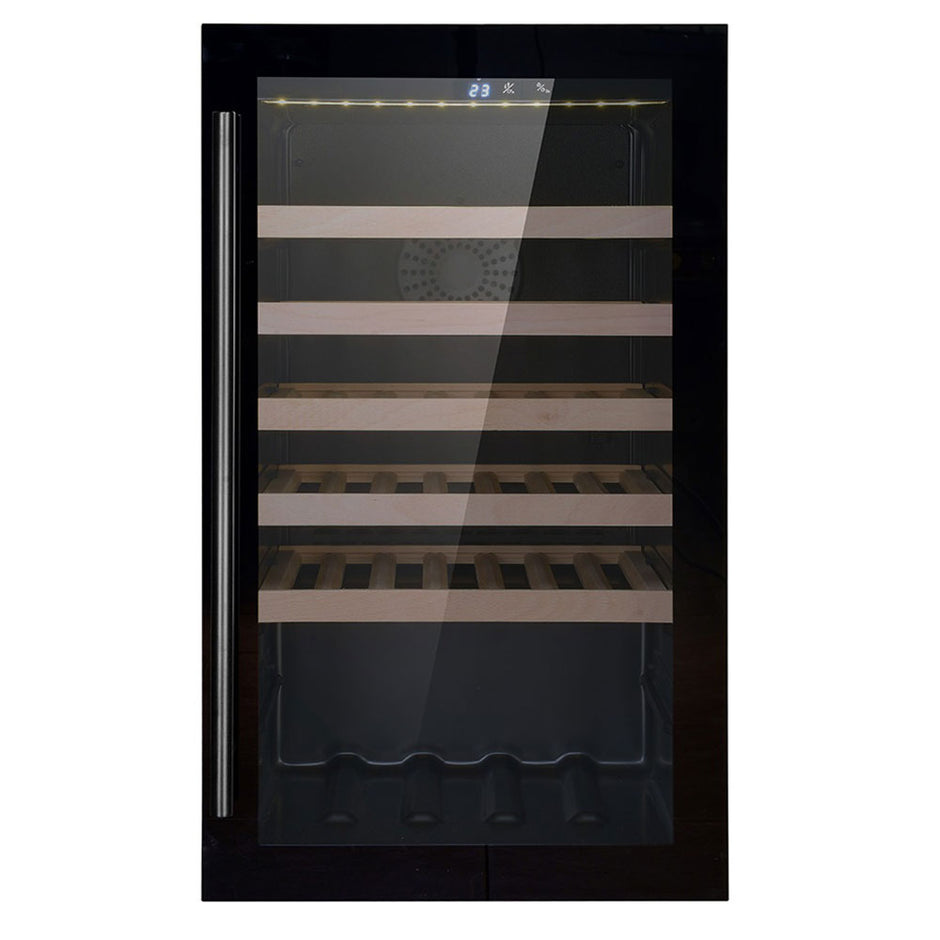 Cave à vin professionnelle noire 118L single zone - 40 bouteilles