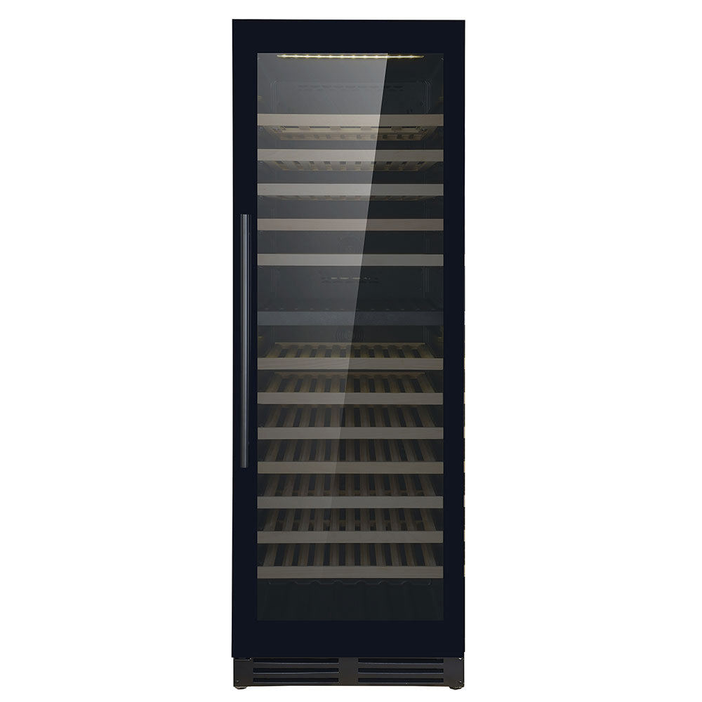 Cave à vin professionnelle noire 379L dual zone - 154 bouteilles