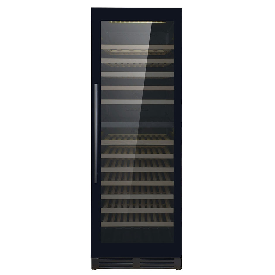 Cave à vin professionnelle noire 379L dual zone - 154 bouteilles