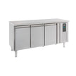 Bar réfrigéré sans rebord 3 portes en inox