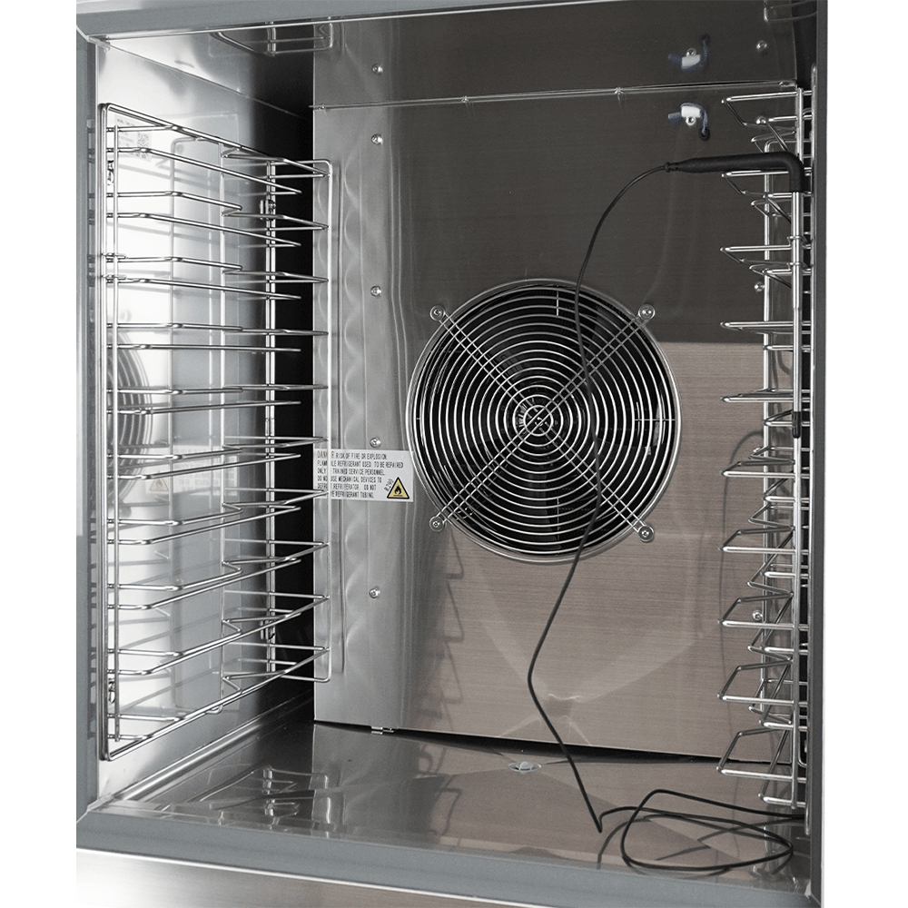 Refroidisseur à ventilation professionnel à roulettes 7x 1/1GN