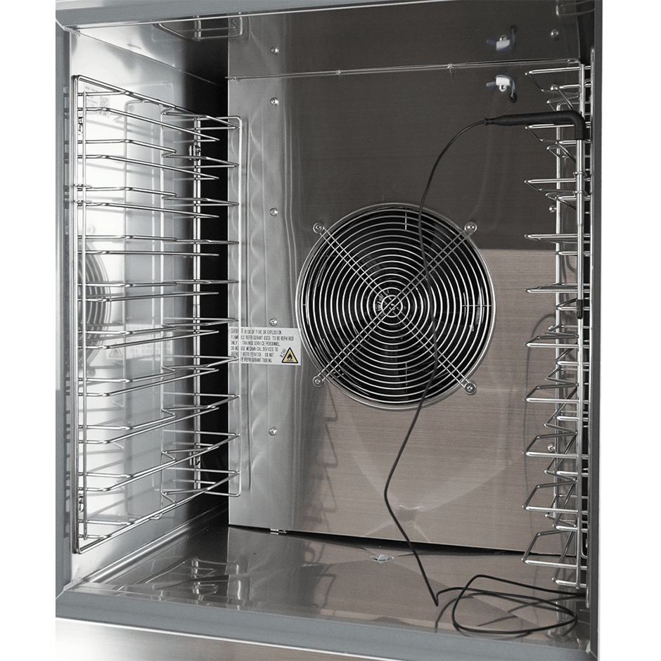 Refroidisseur à ventilation professionnel à roulettes 7x 1/1GN