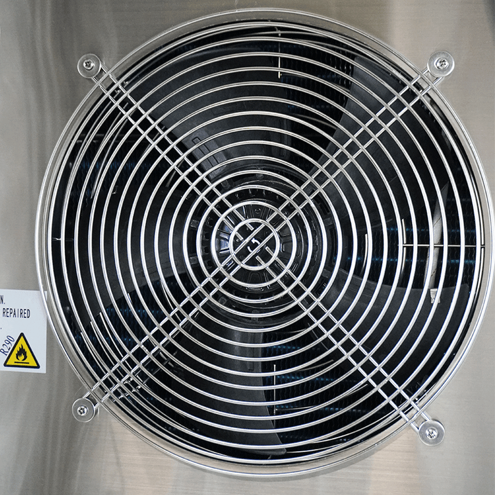 Refroidisseur à ventilation professionnel à roulettes 7x 1/1GN