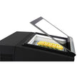Vitrine professionnelle à crème glacée de comptoir noire 3×5L (ouverture côté intérieur)