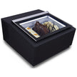 Vitrine professionnelle à crème glacée de comptoir noire 3×5L (ouverture côté client)