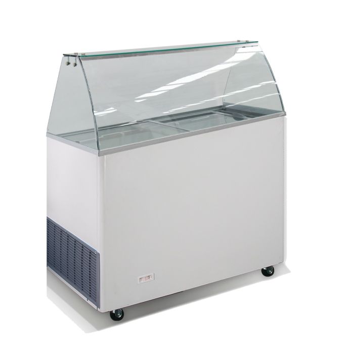 Vitrine à crème glacée 6X5L blanche