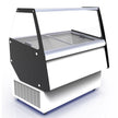 Vitrine à crème glacée 13X5L blanche et noire mobile