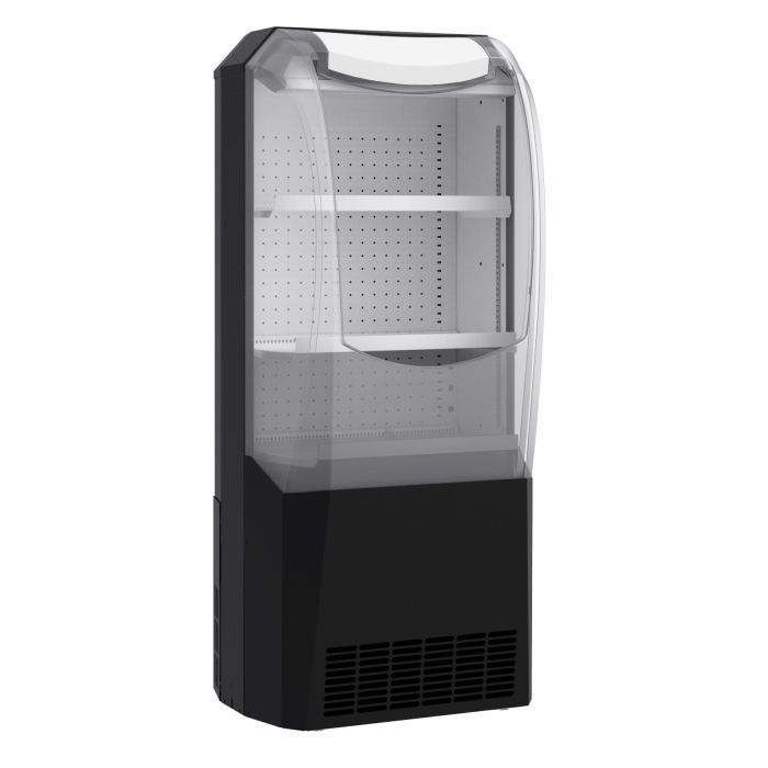 Présentoir réfrigéré en libre service pour achats impulsifs noir à LED 274L 3 grilles