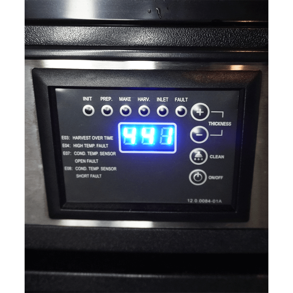 Machine à glaçons noire/grise 36kg/24h - refroidissement par air - cubes pleins