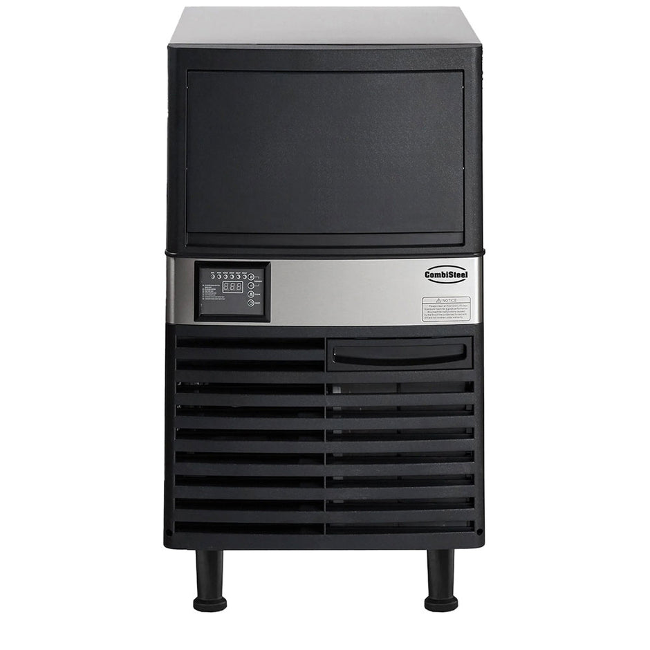 Machine à glaçons noire/grise 36kg/24h - refroidissement par air - cubes pleins
