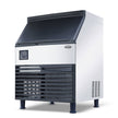 Machine à glaçons noire/grise 73kg/24h - refroidissement par air - cubes pleins