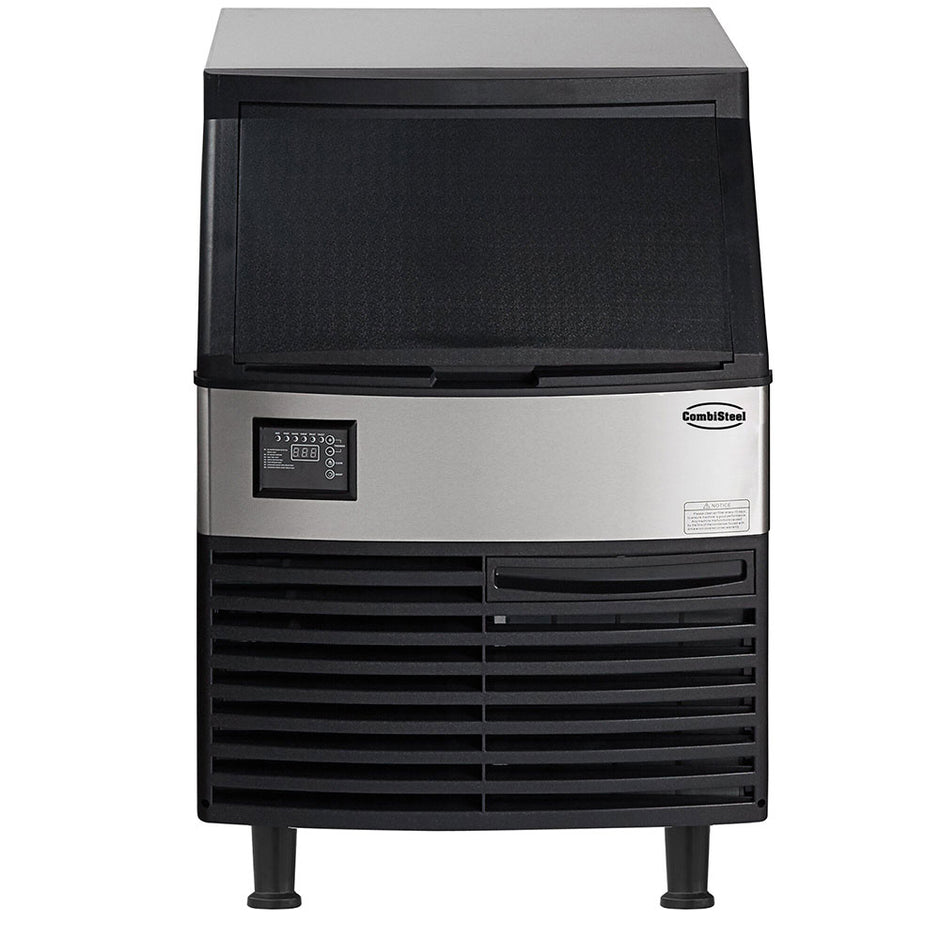 Machine à glaçons noire/grise 95kg/24h - refroidissement par air - cubes pleins