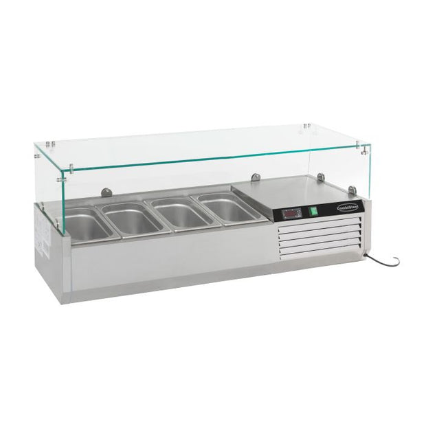 Vitrine type saladette 1/3 GN x 4