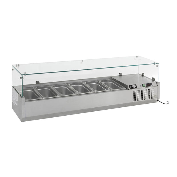 Vitrine type saladette 1/3 GN x 4