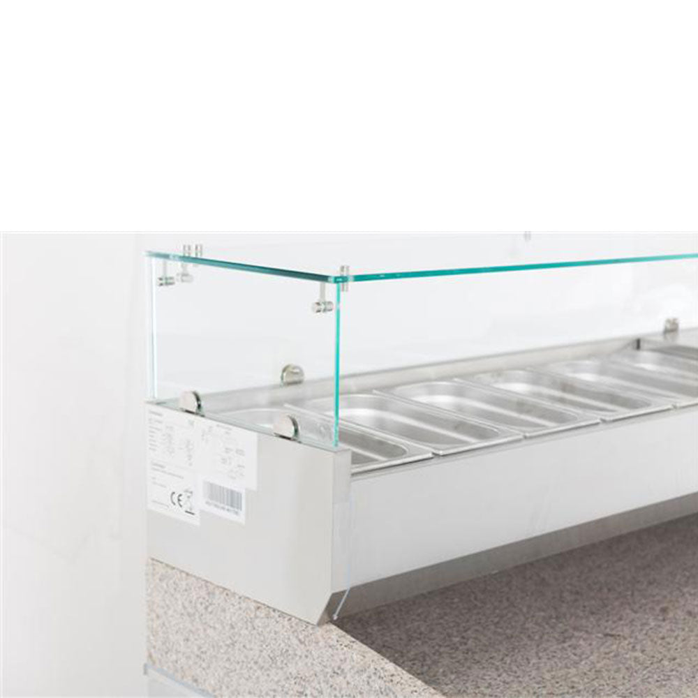 Vitrine type saladette 1/3 GN x 4