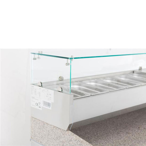 Vitrine type saladette 1/3 GN x 4