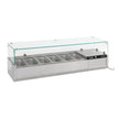 Vitrine type saladette 1/3 GN x 6