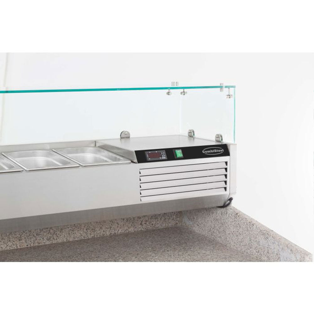 Vitrine type saladette 1/3 GN x 6
