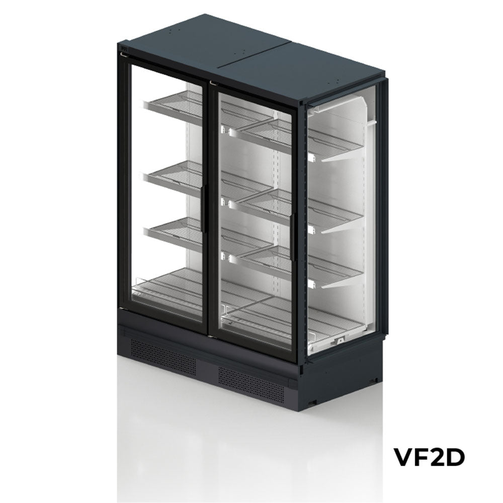 Vitrine noire Premium avec éclairage LED 890L 2000 **Subventionné**