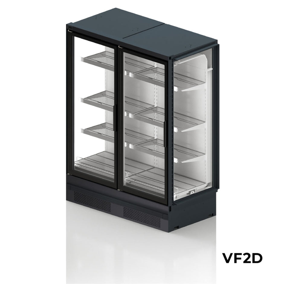Vitrine noire Premium avec éclairage LED 890L 2000 **Subventionné**