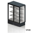 Vitrine noire Premium avec éclairage LED 890L 2000 **Subventionné**