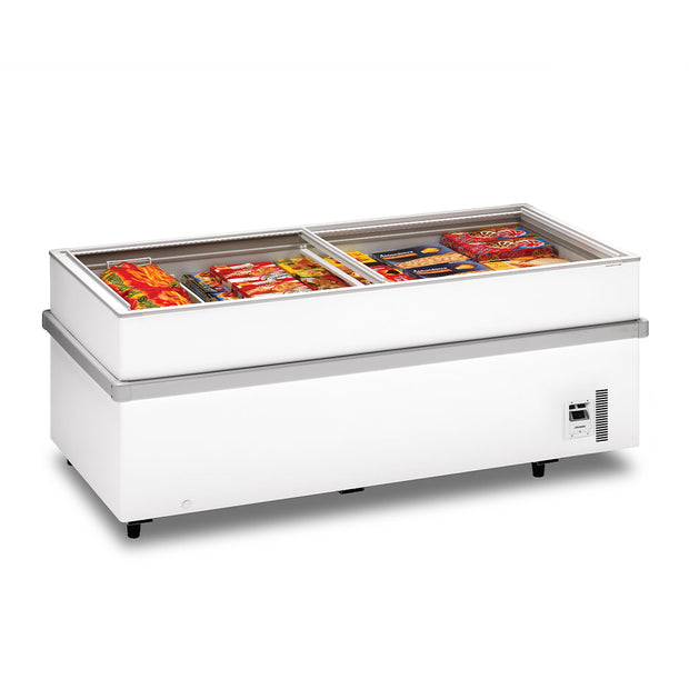 Bahut blanc avec ouverture latérale 652L