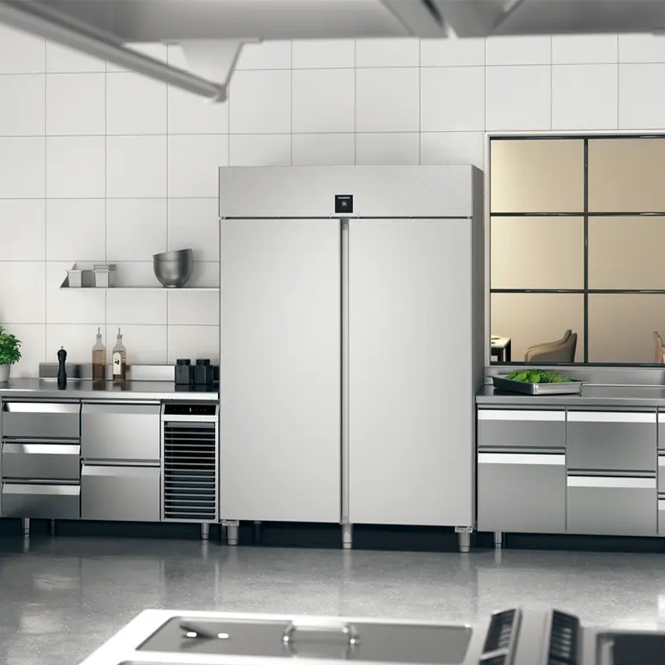 Réfrigérateur 2 portes GN 2/1 à refroidissement ventilé 
