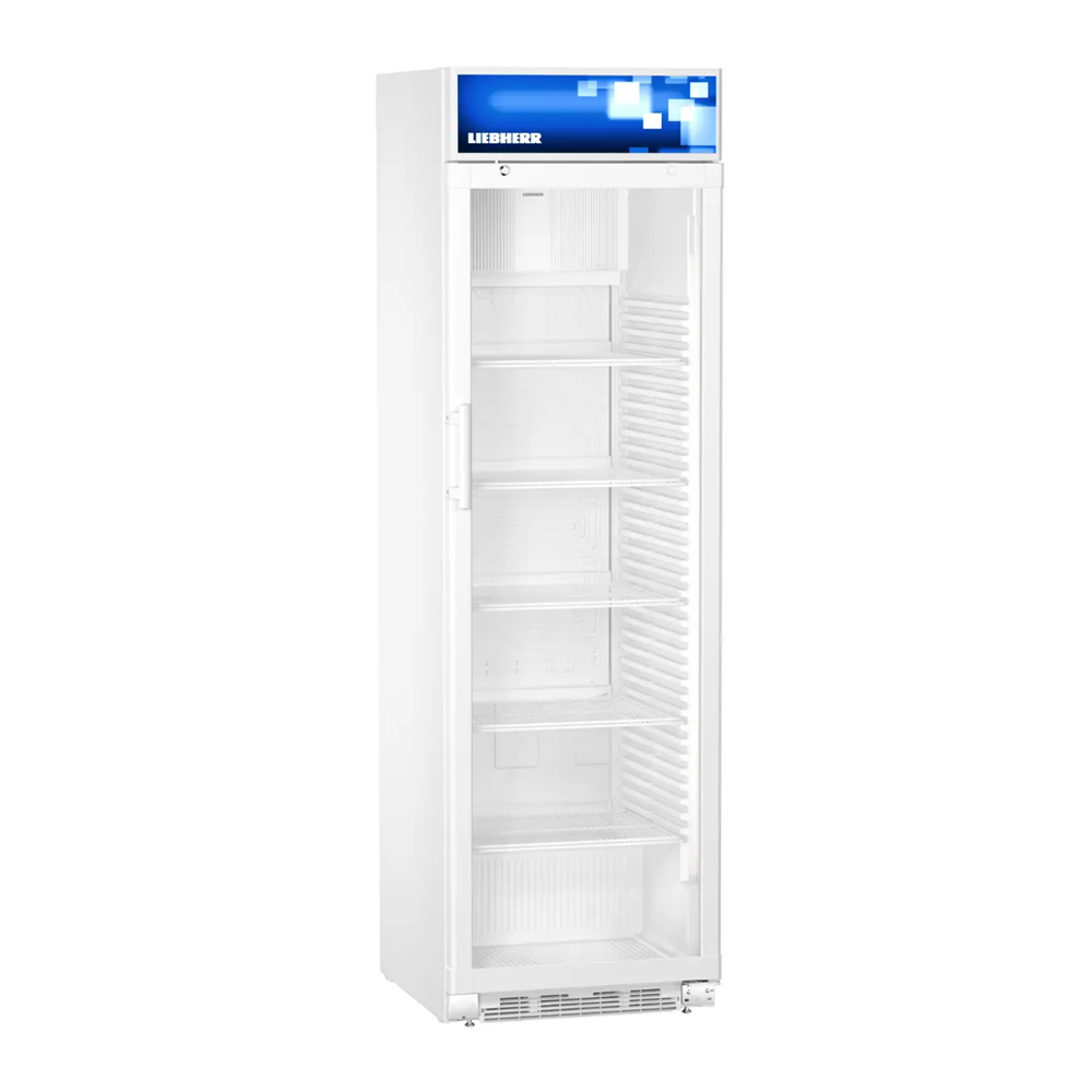 Réfrigérateur 1 porte vitré à refroidissement ventilé avec display 