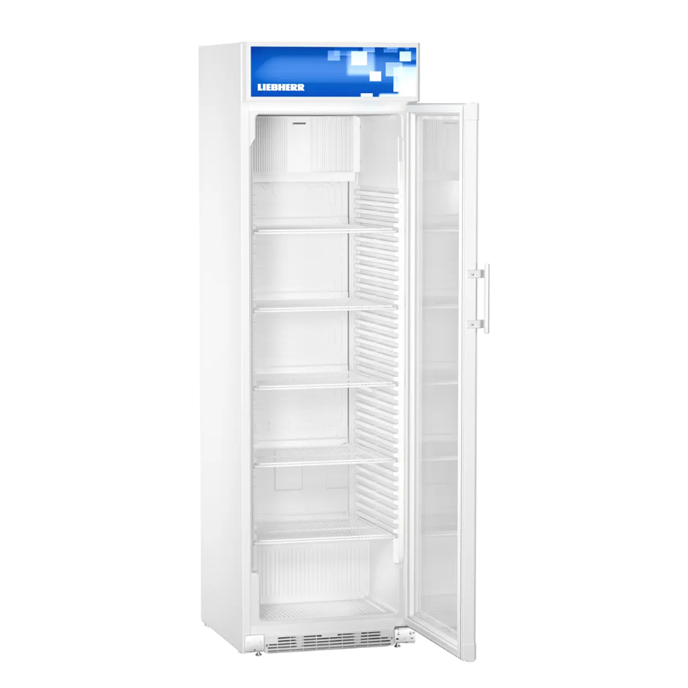 Réfrigérateur 1 porte vitré à refroidissement ventilé avec display 