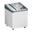 Congélateur pour crème glacée à roulettes vitré 138L 