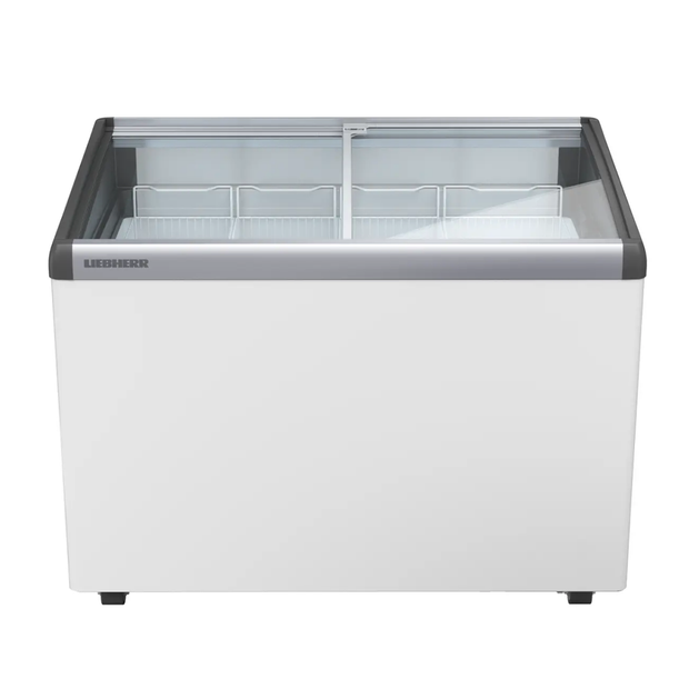 Congélateur pour crème glacée à roulettes vitré 282L "EFI 2853"