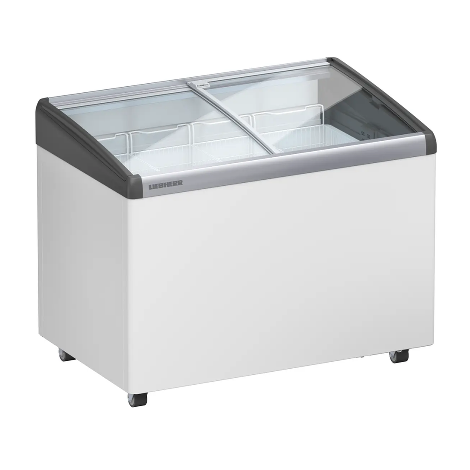 Congélateur pour crème glacée à roulettes vitré 282L "EFI 2853"