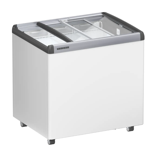 Congélateur pour crème glacée à roulettes vitré 219L "EFE 2252"