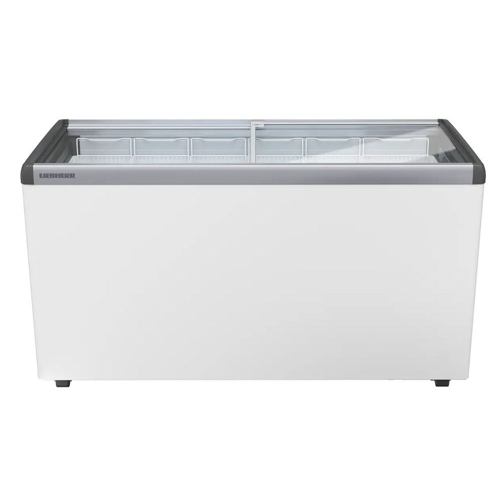 Congélateur pour crème glacée à roulettes vitré 444L 
